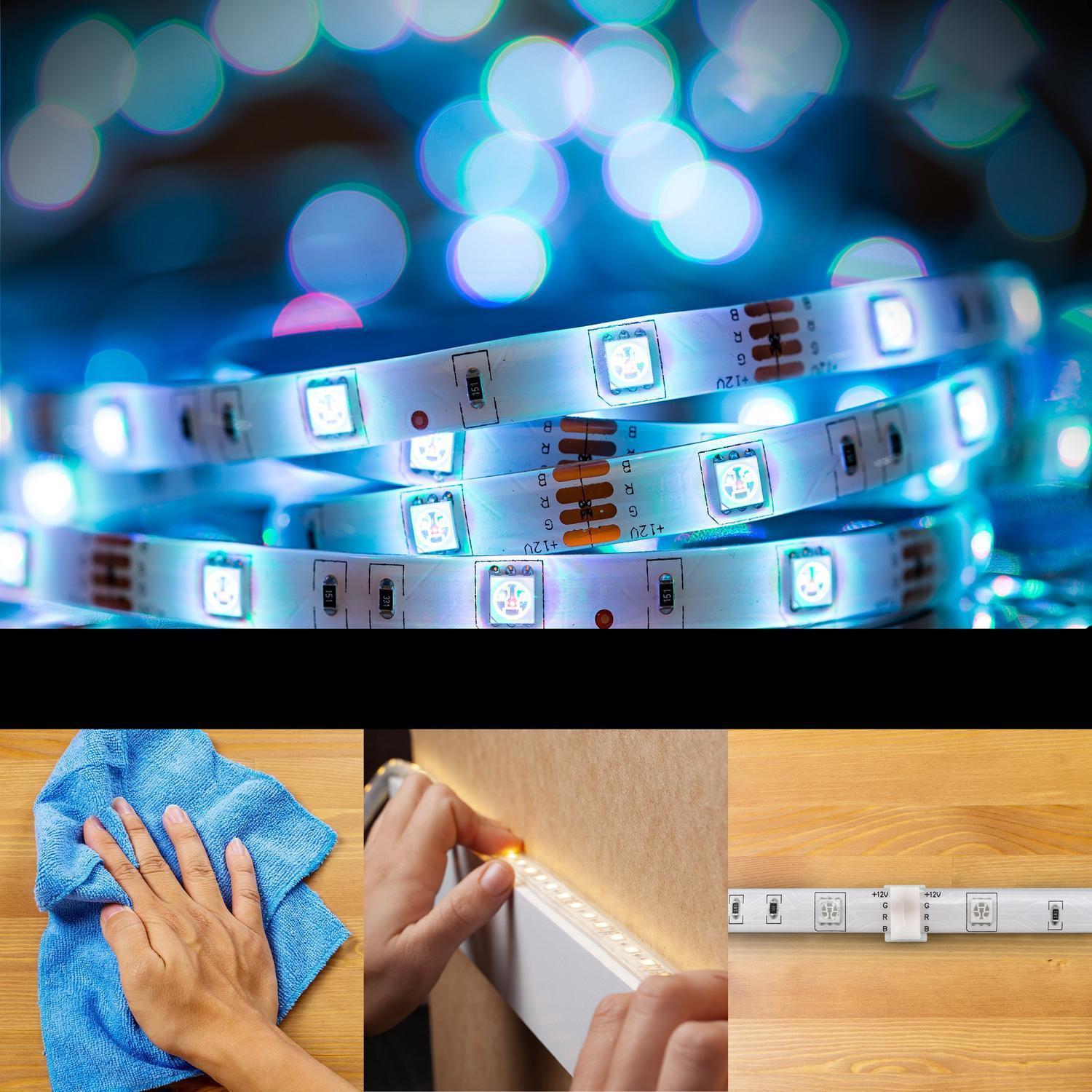 3m LED-Strip Lights med RGB / Ljusslinga / LED-list - USB