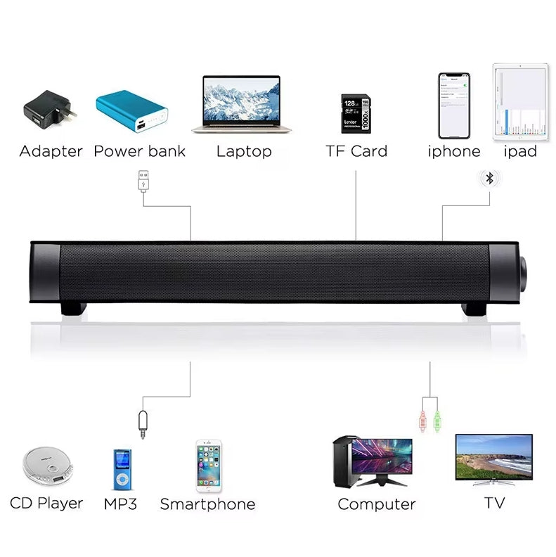 Soundbar LP-S08 Bluetooth Högtalare - Flera färger