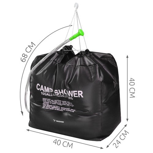 Portabel Soluppvärmd Campingdusch - 40 Liter
