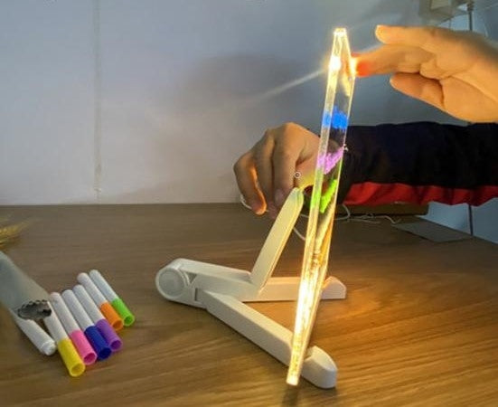 Ritplatta med LED