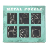 6-Pack - Metallpussel Set - Pussel - Tankespel / Hjärngympa
