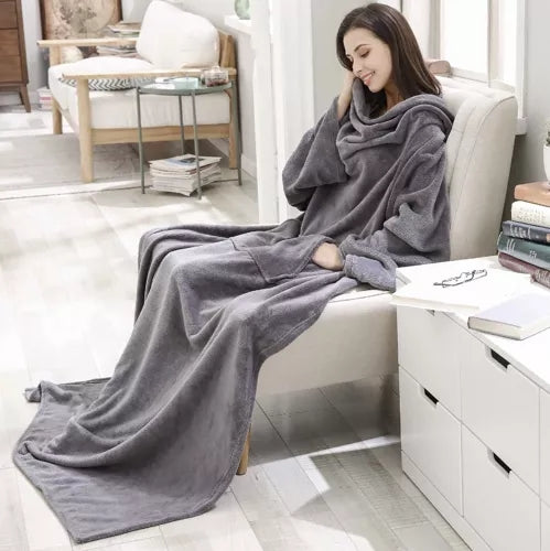Snug Rug - Oversized Hoodie med Luva - Filt