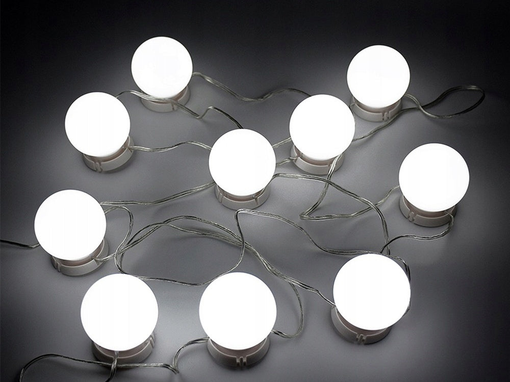 LED-lampor till Sminkspegel - 10-Pack