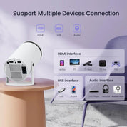 4K Projektor - Android 11, 5G Wi-Fi, Bluetooth - 150 ANSI