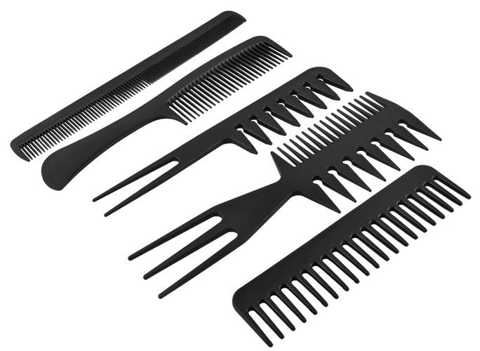 Frisörkammar Set / Hårkam Kit - (10 delar)