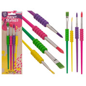 4-Pack - Penslar - Målarpenslar med mjukt grepp