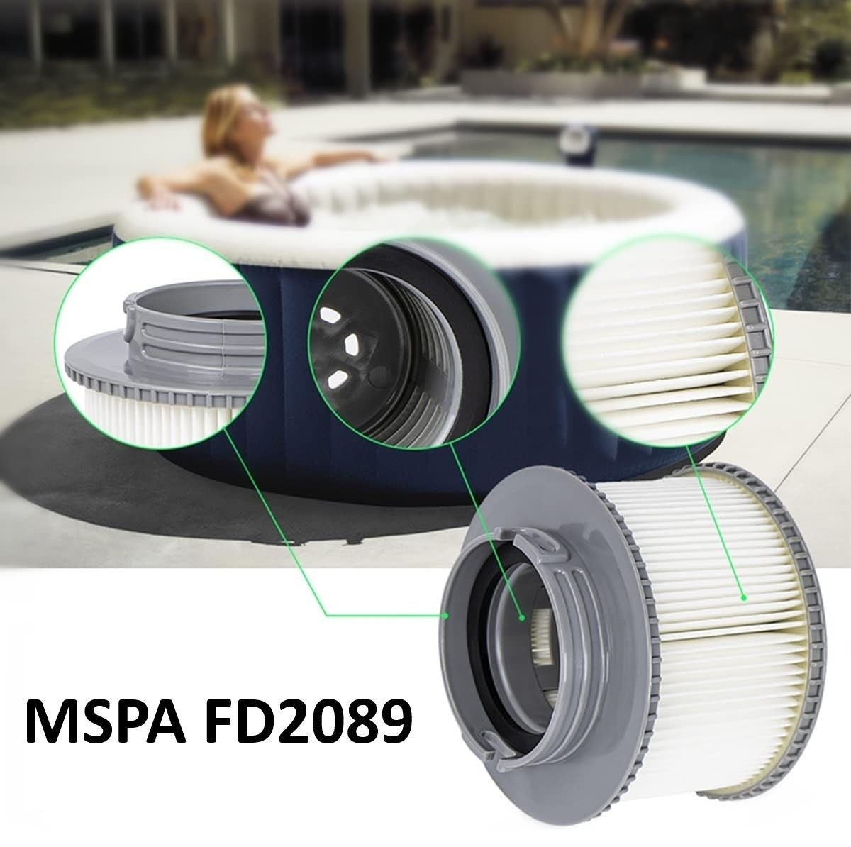 MSPA FD2089 Patronfilter – Filter för pool