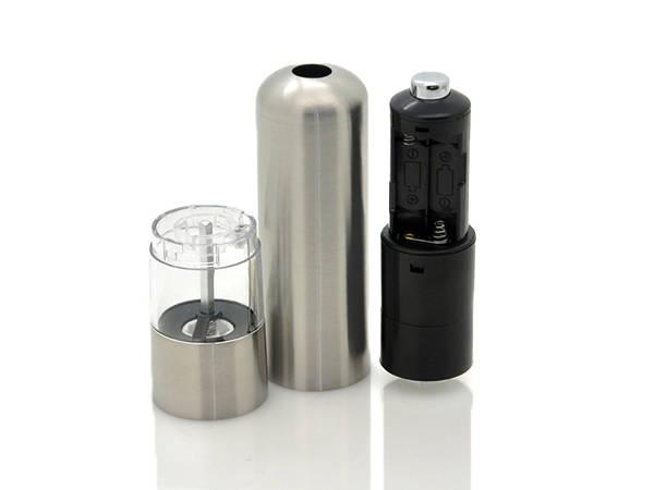2-Pack - Elektriska Salt & Pepparkvarn i Rostfritt