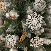 Julgranskulor Snöflingor - 12 st