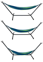 Hängmatta med Stativ 200kg - 200x150 cm