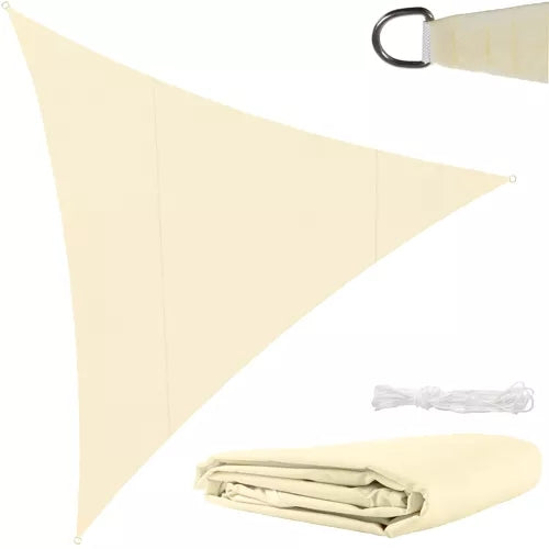 Solsegel / Segelduk - Vattentät - 4x4x4 m - 180g/m2