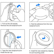 Öronkuddar för Bose QuietComfort - QC35/QC25/QC15/AE2