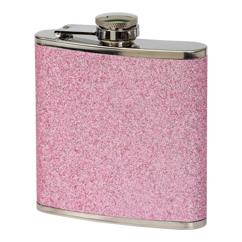 Plunta / Fickplunta Glitter Rosa - 18 cl