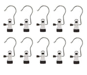 10-Pack - Krok med Klämma / Hängare - Klädhängare
