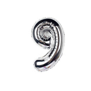 Sifferballong / Metallic Ballong 34 cm - Silver