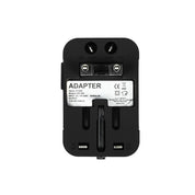 EU/US/UK/AU Reseadapter / Väggadapter med USB - Resa