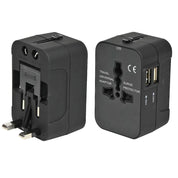 EU/US/UK/AU Reseadapter / Väggadapter med USB - Resa