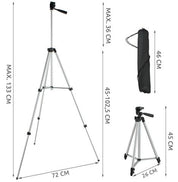 Kamerastativ / Stativ för Mobil & Kamera - 45-133 cm - Tripod