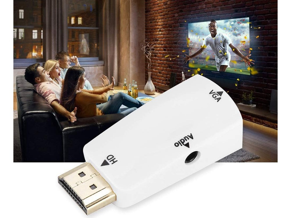 HDMI till VGA Adapter med 3.5mm AUX