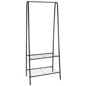 Klädhängare Ställ / Kapphängare med Hyllor - 150cm