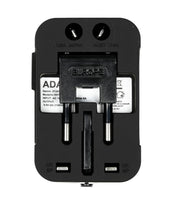 EU/US/UK/AU Reseadapter / Väggadapter med USB - Resa