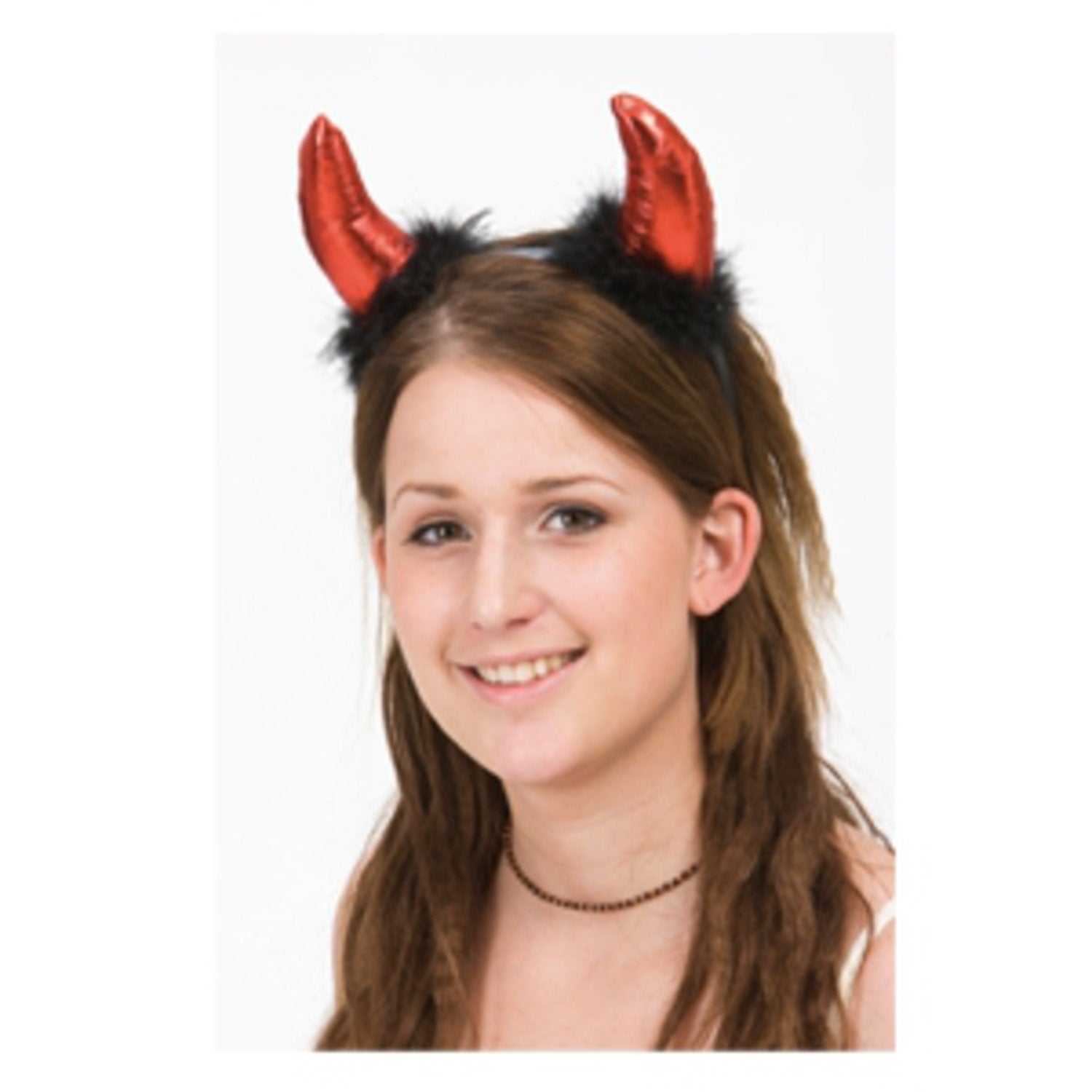 Djävulshorn / Horn med Diadem- Djävul - Halloween & Maskerad