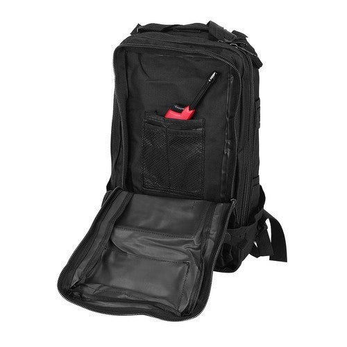 Militärväska / Ryggsäck i Nylon, Svart - 26 Liter