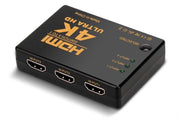 4K HDMI-switch 3x1 med Fjärrkontroll - 3-vägs