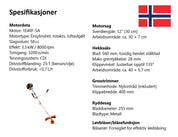 8-i-1 Röjsåg, Häcksax, Grästrimmer & Motorsåg - Trimmer