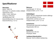8-i-1 Röjsåg, Häcksax, Grästrimmer & Motorsåg - Trimmer