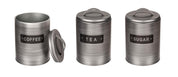 Rund Metallburk - Välj mellan Kaffe, te & socker
