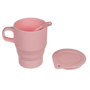 Silikonmugg med Sugrör / Hopfällbar Resemugg - Silikon Mugg