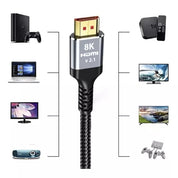 2m HDMI 2.1 Kabel - Ultra HD 8K