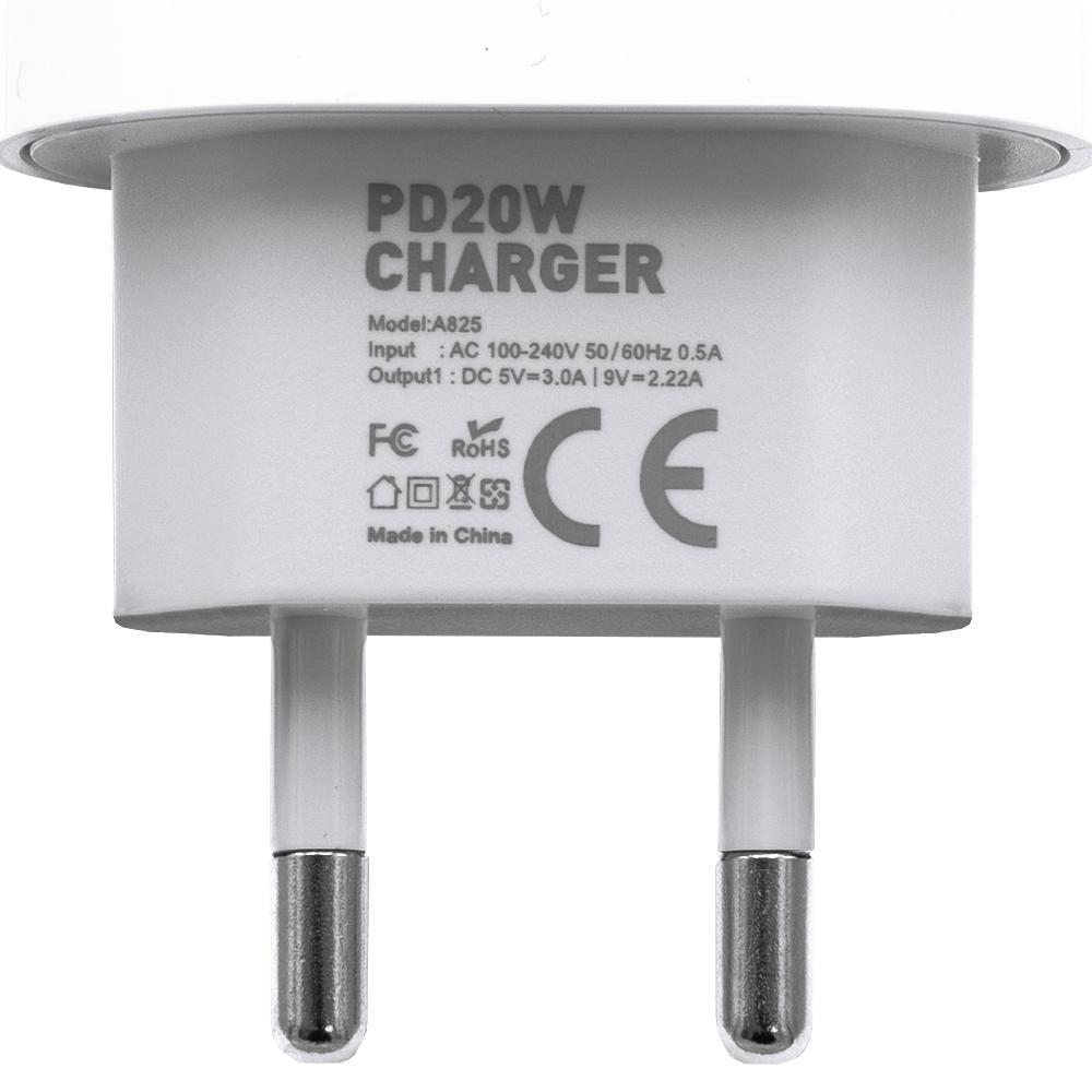 Snabbladdare för iPhone - Adapter + Kabel 20W USB-C
