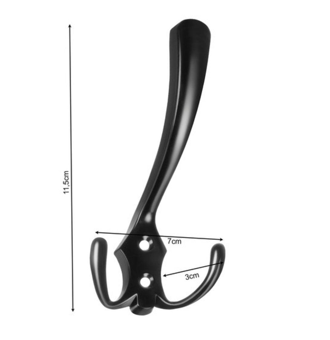 Trippel Väggkrok för Kläder – 4-Pack