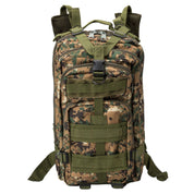 Militärväska / Ryggsäck i Nylon, Camouflage - 25 Liter
