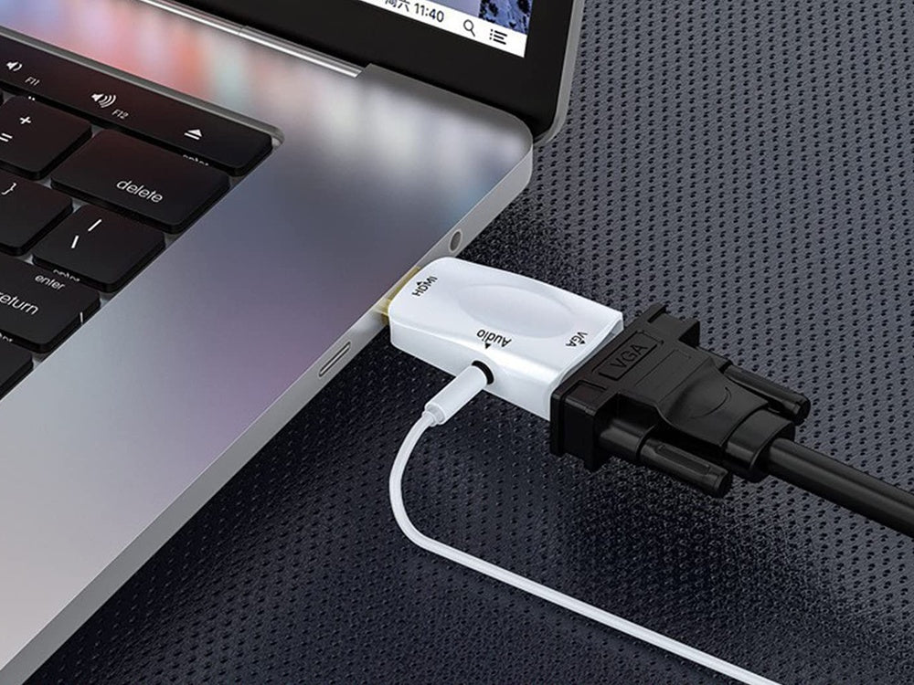 HDMI till VGA Adapter med 3.5mm AUX
