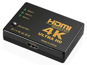 4K HDMI-switch 3x1 med Fjärrkontroll - 3-vägs