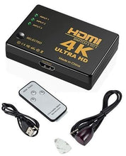 4K HDMI-switch 3x1 med Fjärrkontroll - 3-vägs
