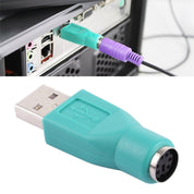 Adapter USB-Hane till PS/2-Hona - Turquoise för Mus och Tangentbord