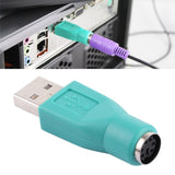 Adapter USB-Hane till PS/2-Hona - Turquoise för Mus och Tangentbord