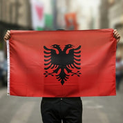 Albanien Flagga - 150 x 90 cm