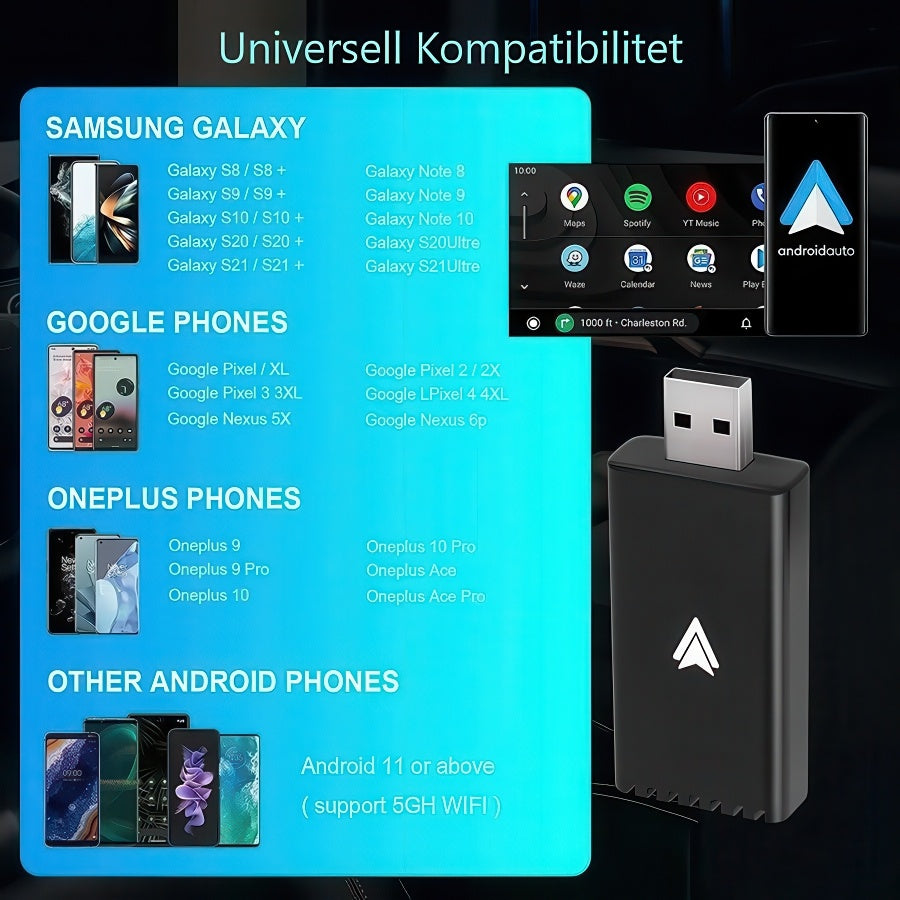 Android CarPlay Adapter för Bil