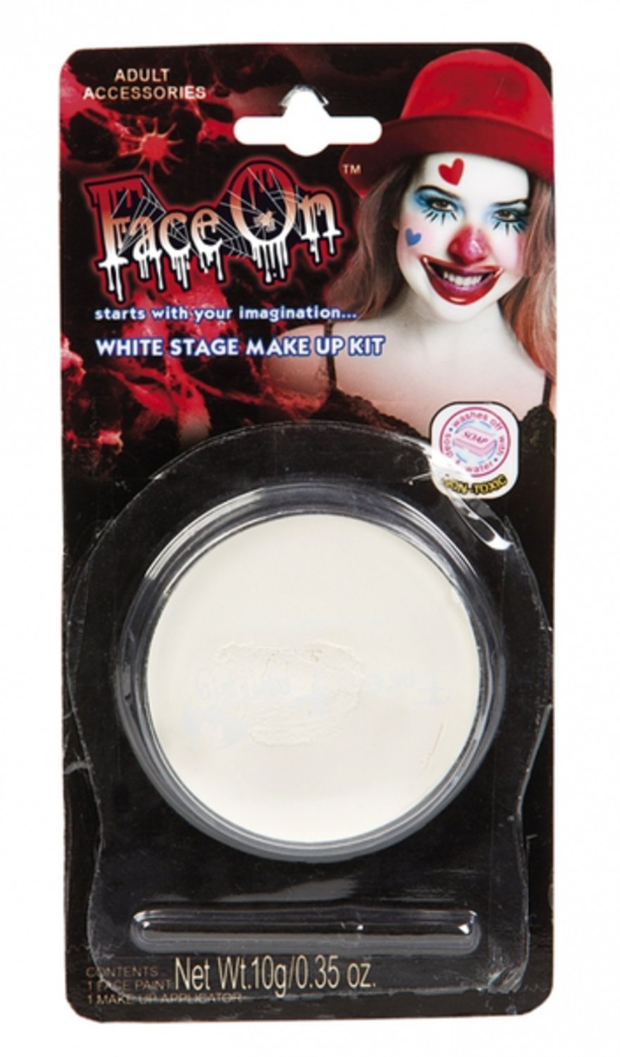 Ansiktsfärg Vit, Oljebaserad (8,5g) - Halloween & Maskerad