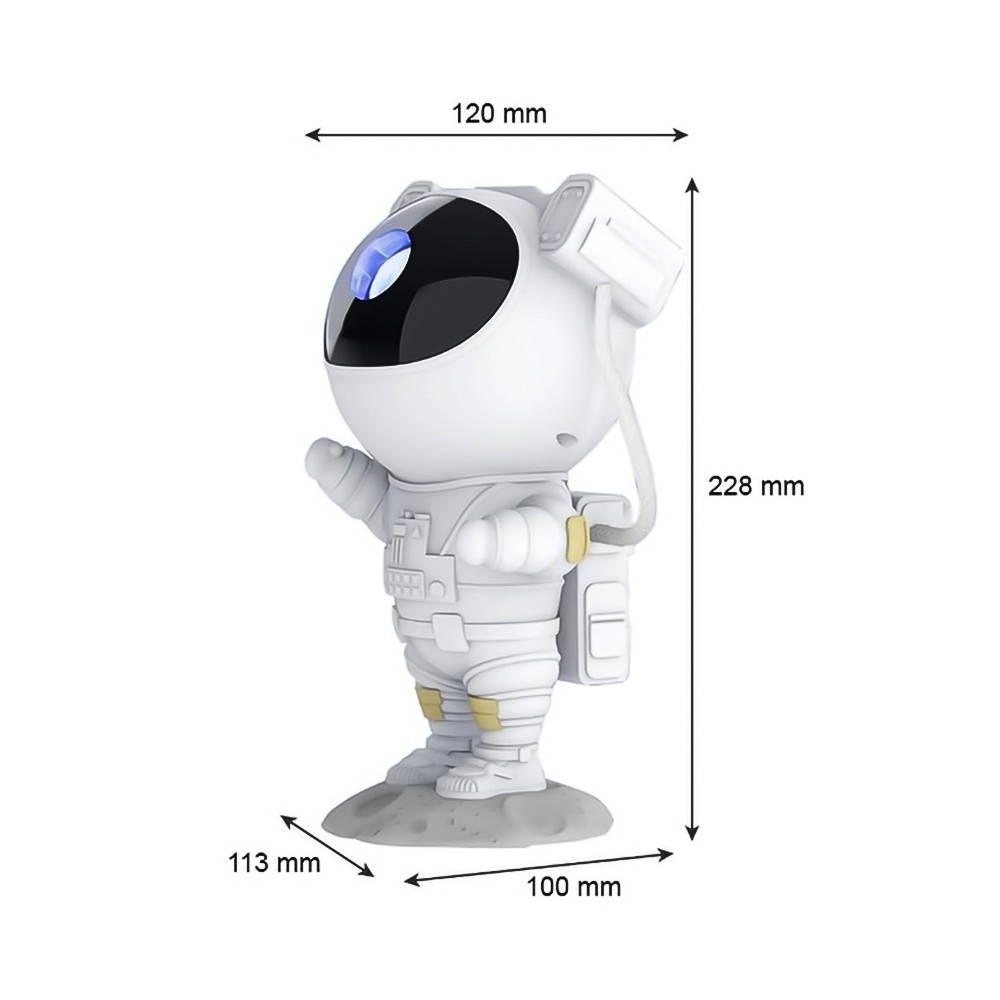 Astronaut Stjärnprojektor med LED-Lampa