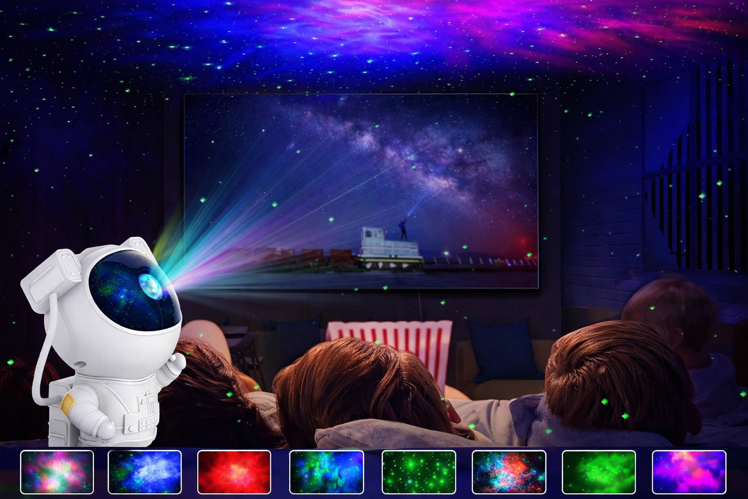 Astronaut Stjärnprojektor med LED-Lampa