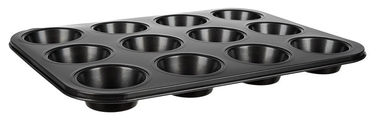Bakplåt + 12st Silikon Muffinsformar / Bullformar - Formar