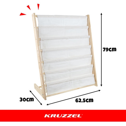Barnbokhylla - Trähylla för leksaker och böcker