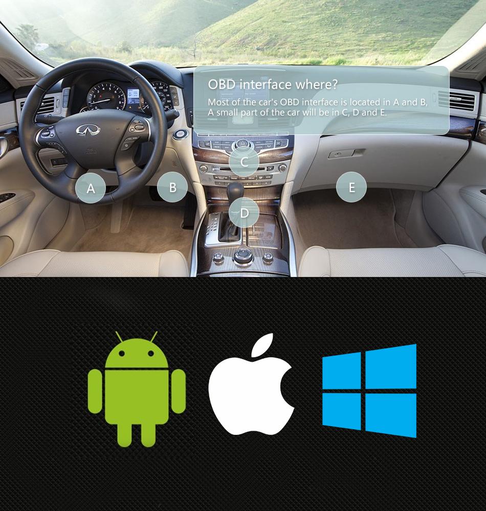 Bluetooth Felsökare ELM327 -Enkel OBD2 Bildiagnostik