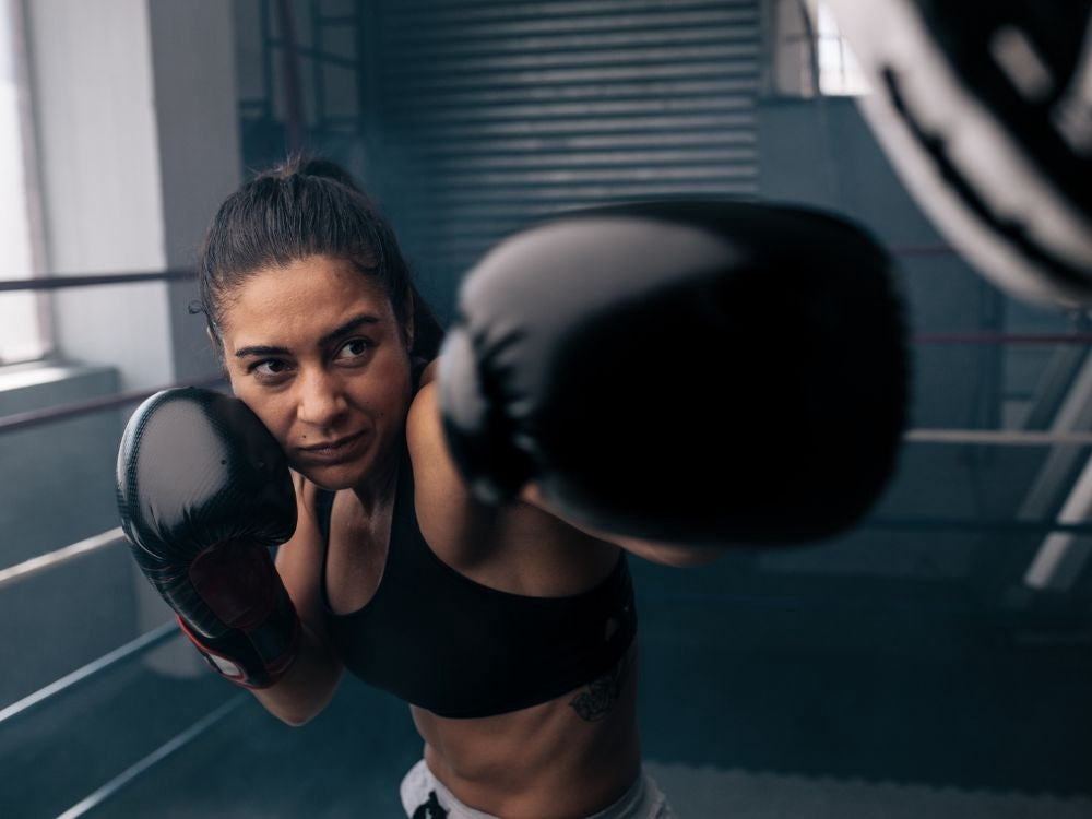 Boxningsplatta - Bluetooth/USB MMA-set med handskar